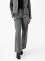 Selected Femme Wide-Rita Lano Mid Waist Pant Medium Grey Melange MELANGE