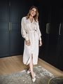Selected Femme Selma Long Sleeve Ankle Dress Sand