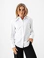 Selected Femme Nicolina Slim Long Sleeve Shirt Bright White