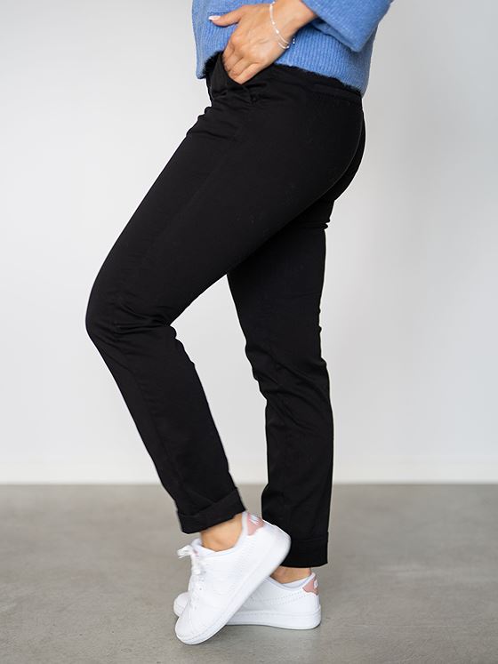 Selected Femme Miley Midwaist Chino Svart