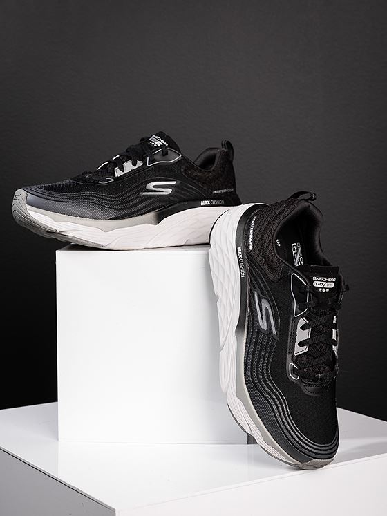 Skechers Max Cushioning Elite Waterproof Black Grey