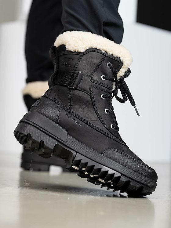 Sorel Torino II Parc Boot Black, Sea Salt
