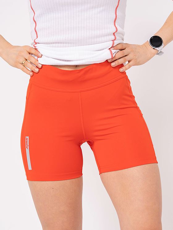 Swix Roadline Short Tights Fiery Red