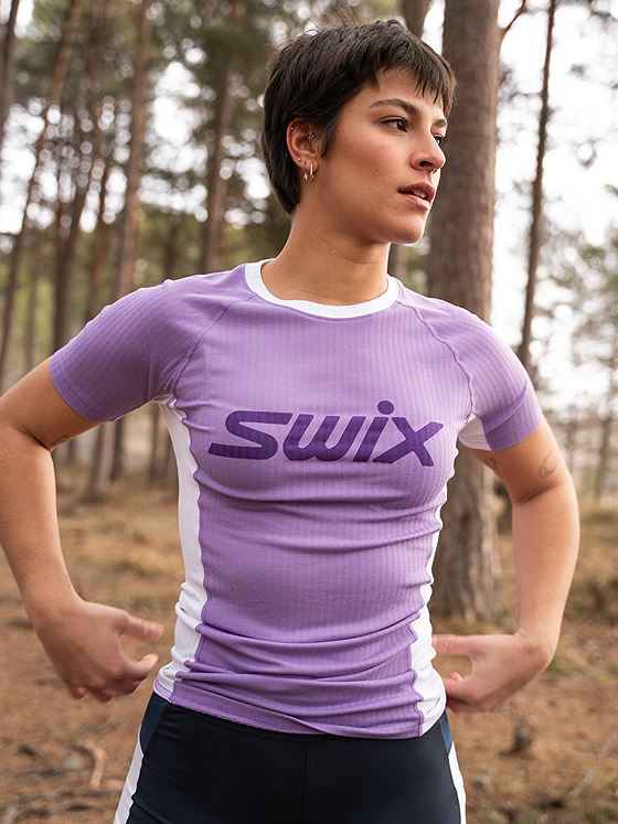 Swix RaceX Classic Short Sleeve Light Lavender / Bright White