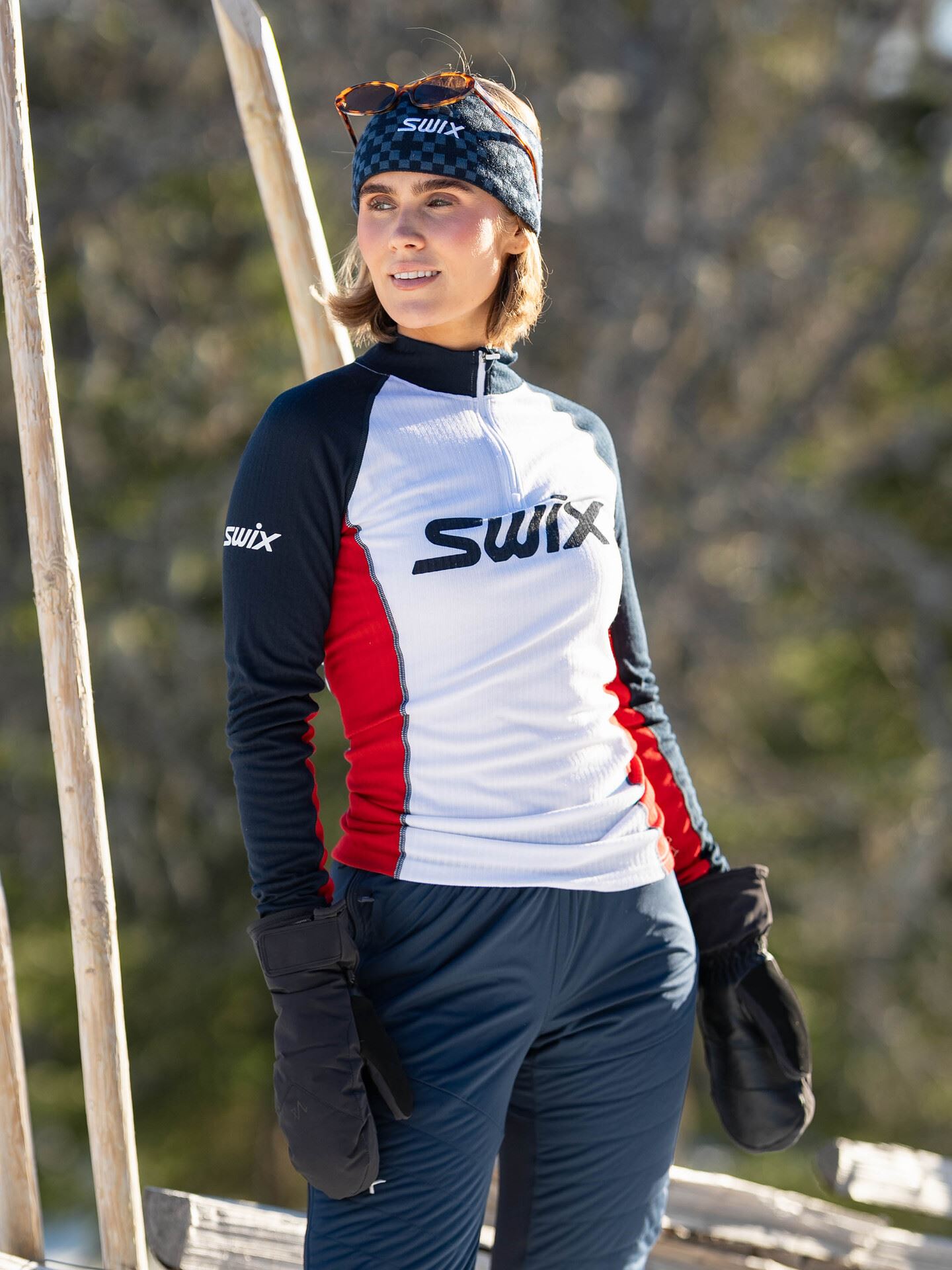 Swix RaceX Classic Half Zip Dark Navy/Bright White
