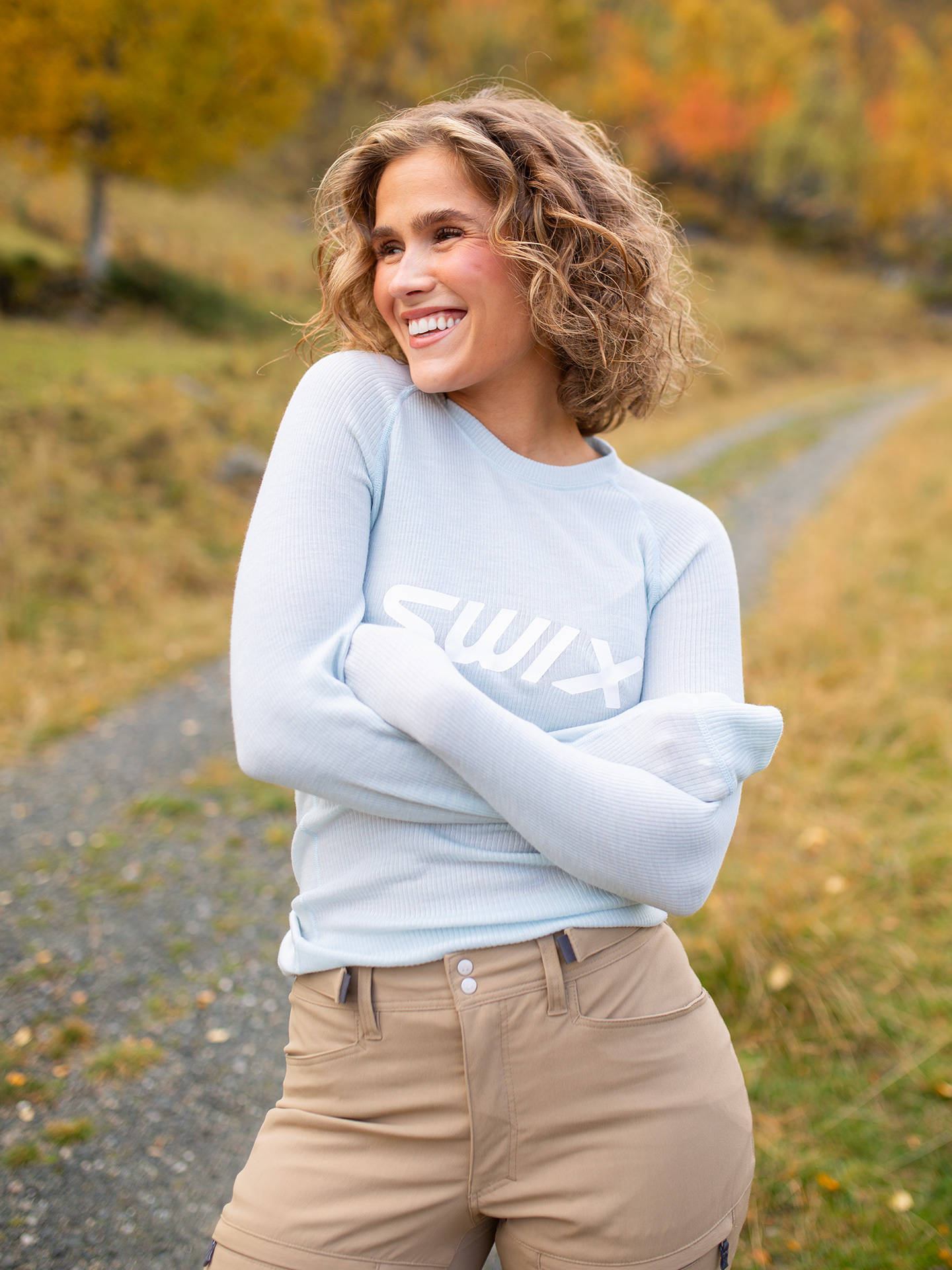 RaceX Merino Langermet Ulltrøye Dame | Ballad Blue
