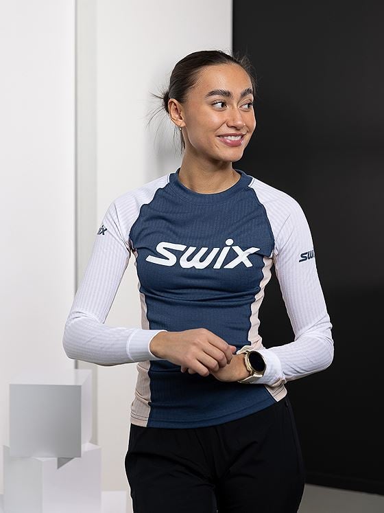 Swix RaceX Bodywear Long Sleeve Lake Blue