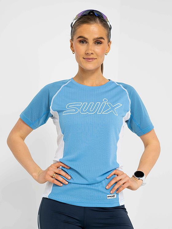 Swix RaceX Light Short Sleeve Cloud Blue / Bright White