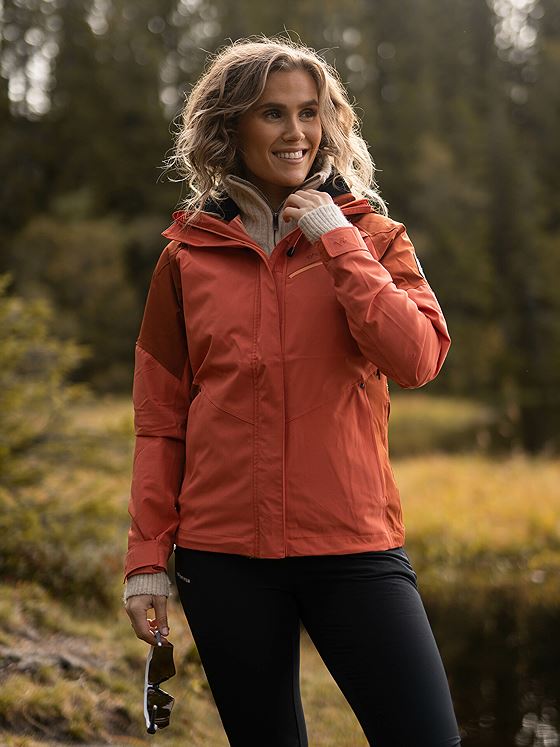 Twentyfour Flåm Stretch 2-Lags Jakke Oransje