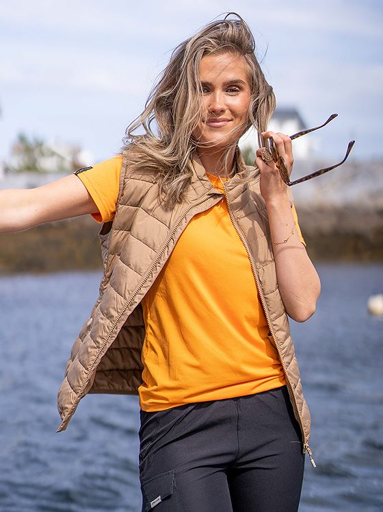Twentyfour Flåm T-skjorte Okergul