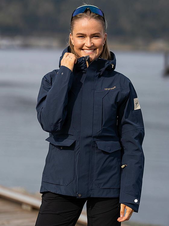 Twentyfour Finse 3-Lags Jakke Blekkblå