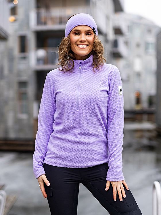 Twentyfour Finse Half Zip Fleece Lavendel