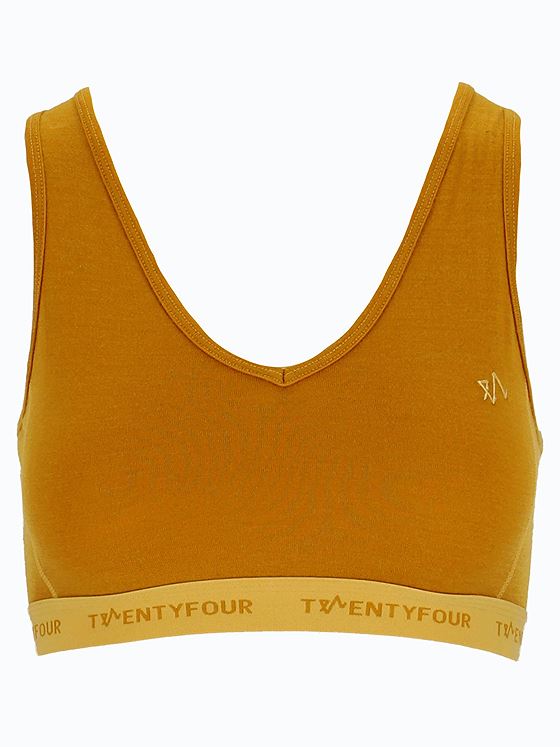 Twentyfour Isbre Merino Sportstop Mørk Gul