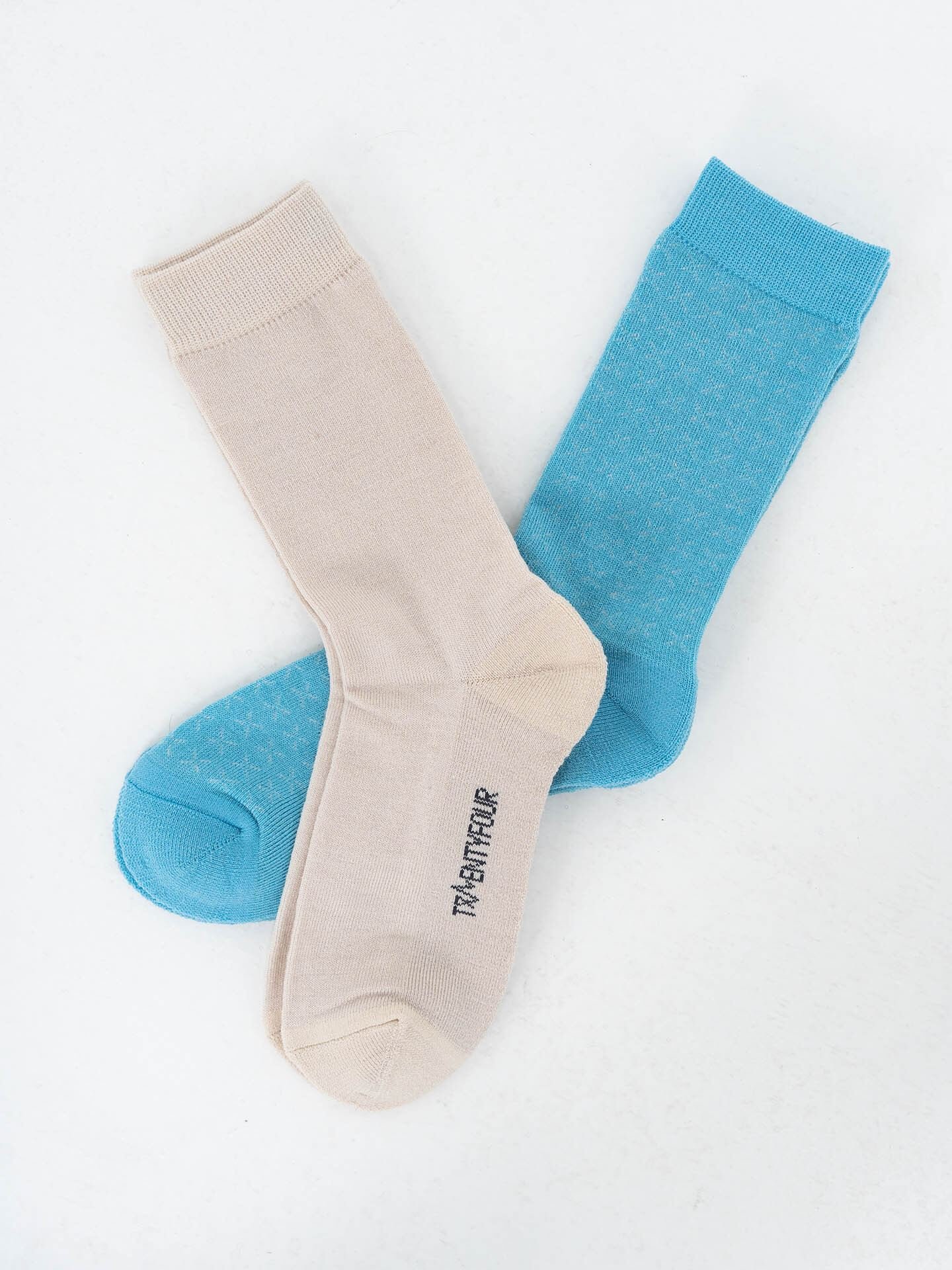 Twentyfour Aurora Idun Ullsokk 2-Pack Retro Blå