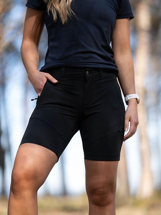 Twentyfour Flåm 2.0 Light Softshell Shorts Sort