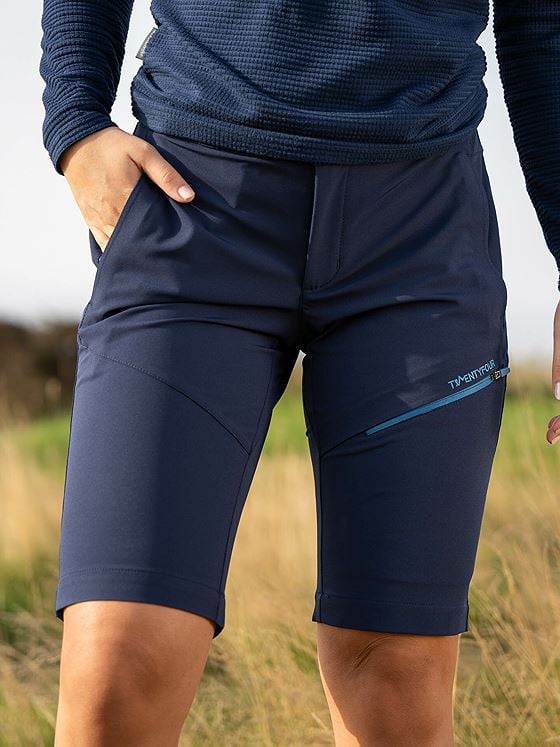 Twentyfour Flåm 2.0 Light Softshell Lang Shorts Marine