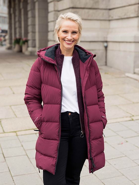 Twentyfour Mode Maya Dunparkas Mørk Burgunder