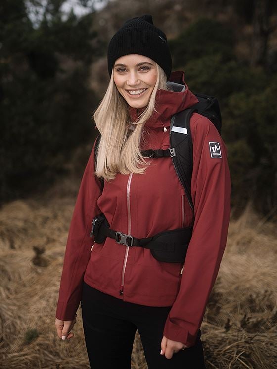 Twentyfour Finse 3-Lags Skalljakke Vinrød