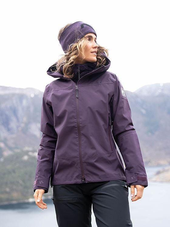 Twentyfour Isbre 3 Lags Skalljakke Dyp Plomme