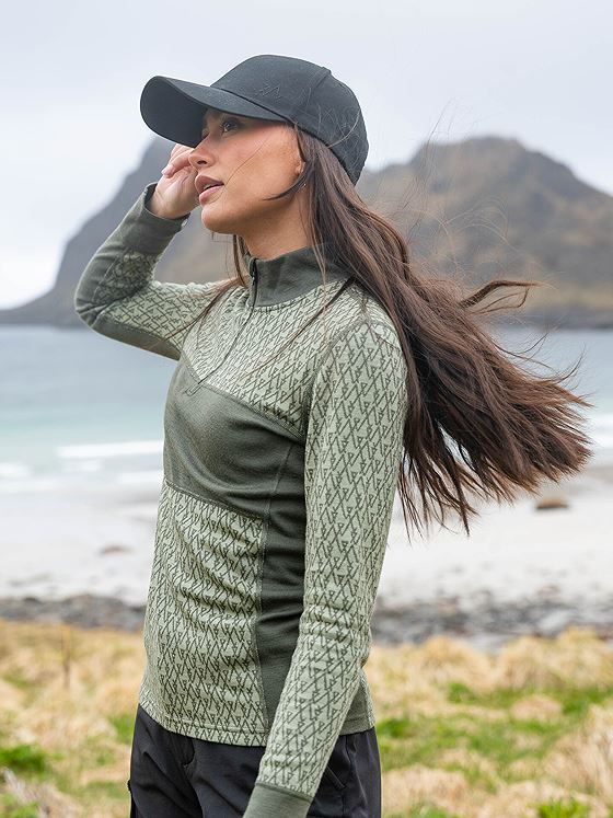 Twentyfour Aurora Aya Ull Half Zip Furu