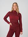 Twentyfour Aurora Aya Ull Half Zip Vinrød