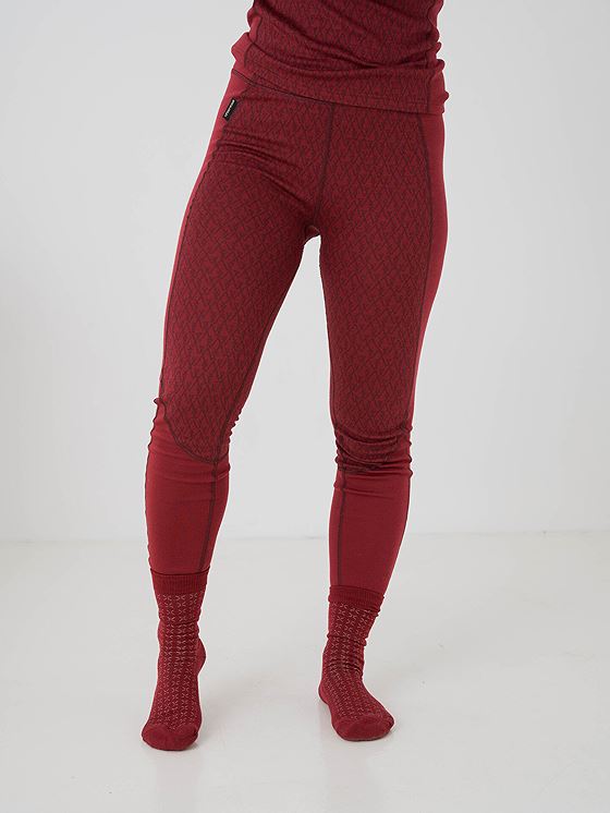 Twentyfour Finse Ull Tights Vinrød