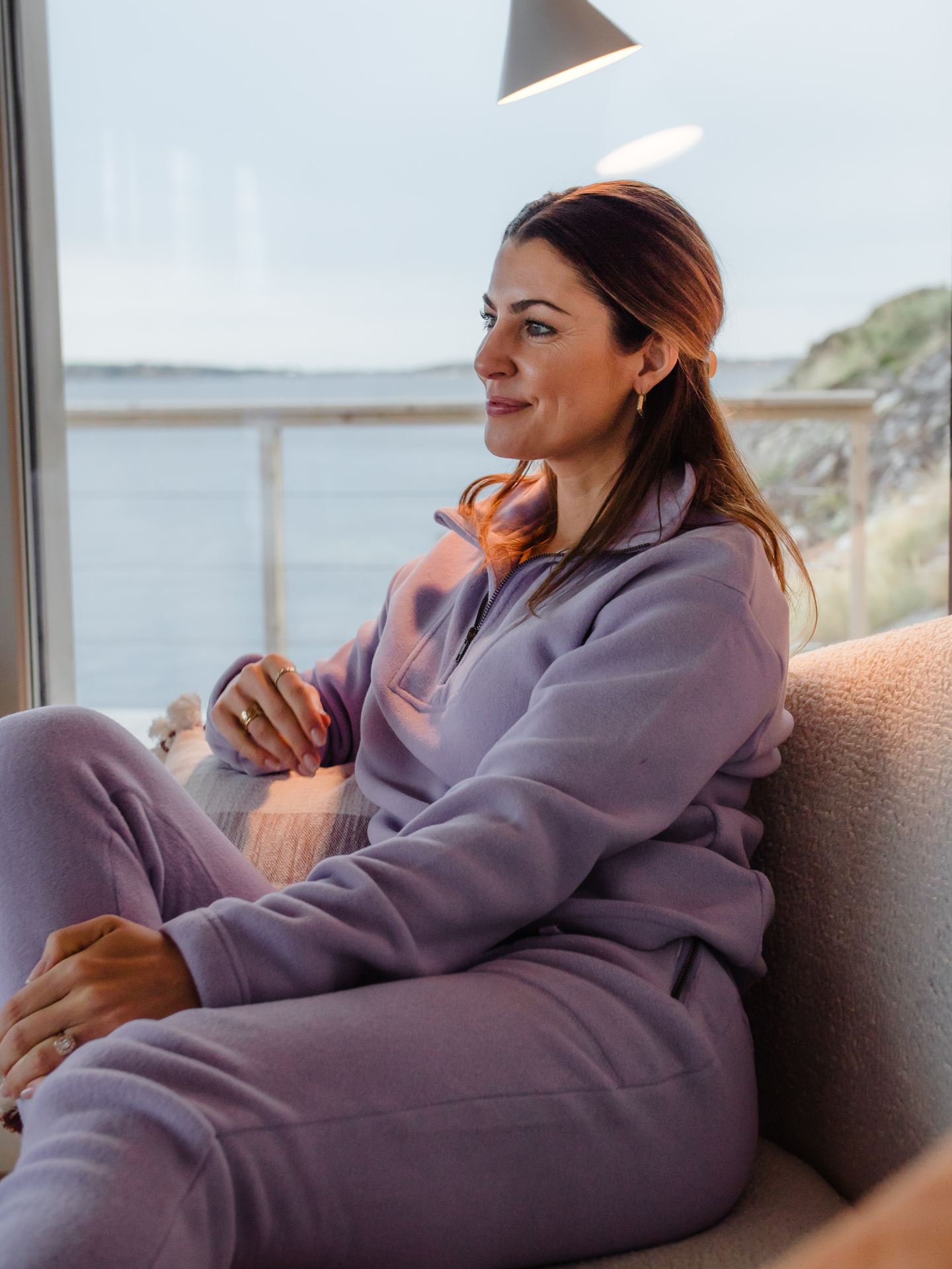 Twentyfour Mode Polar Half Zip Lavendel