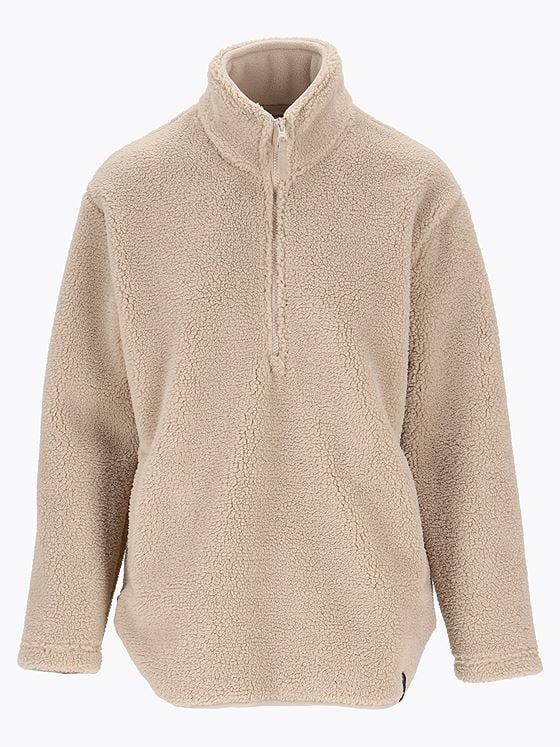Twentyfour Mode Pile Half Zip Lys beige