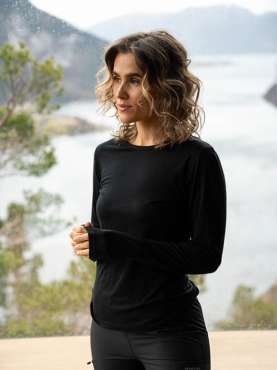 Twentyfour Mode Ullmix Topp Sort