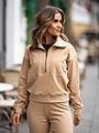 Twentyfour Mode Cozy Half-Zip Sand