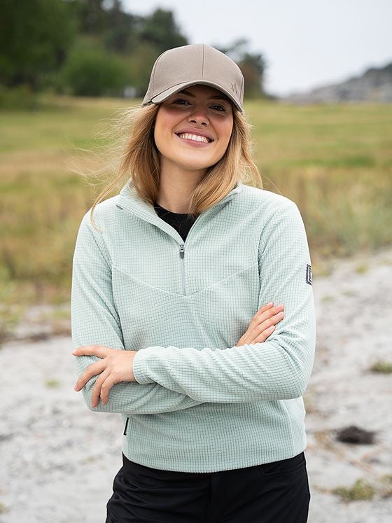 Twentyfour Venture Light Fleece Half Zip Grågrønn