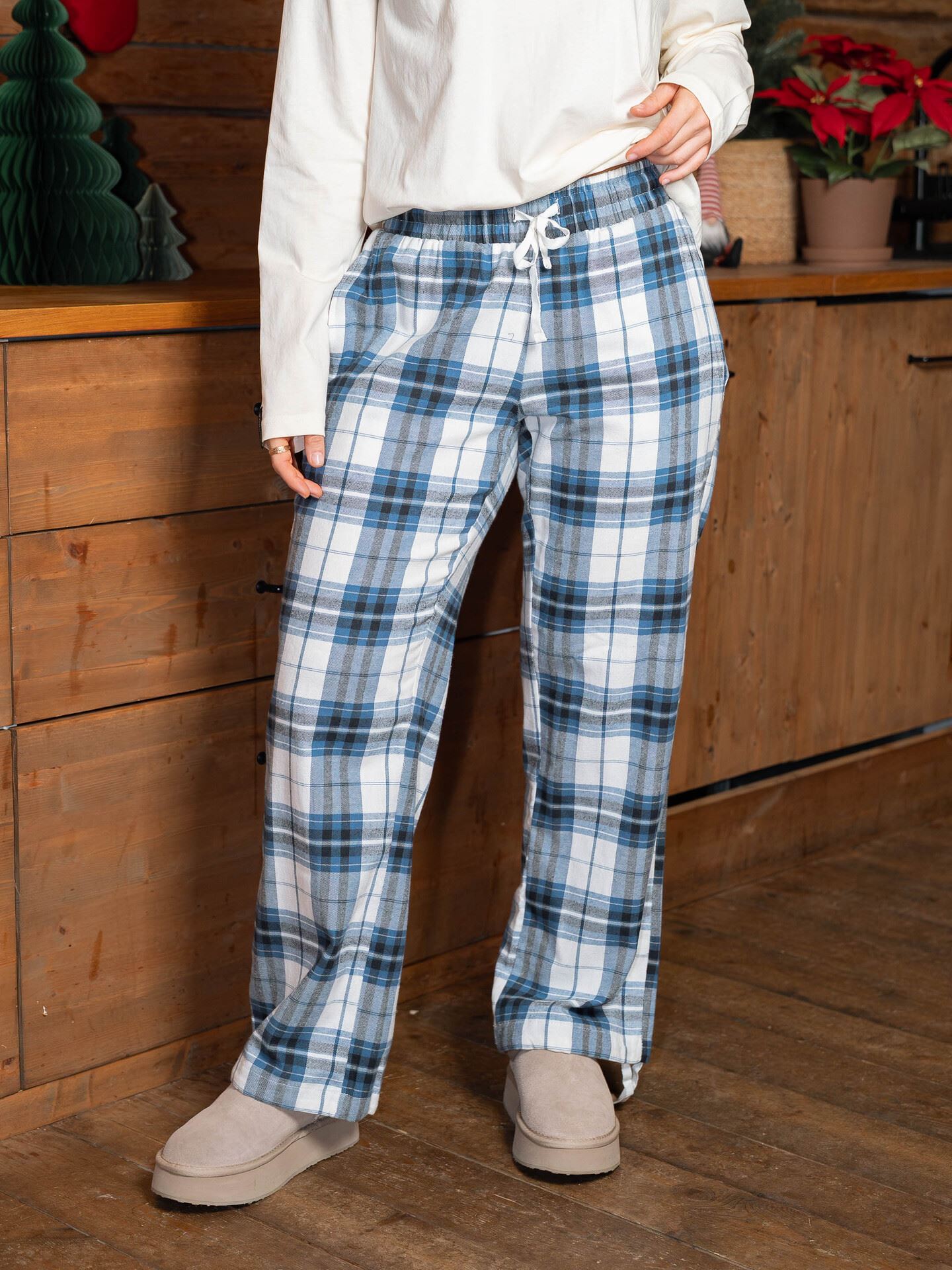 Twentyfour Dreamy Pyjamas Pant Mellomblå