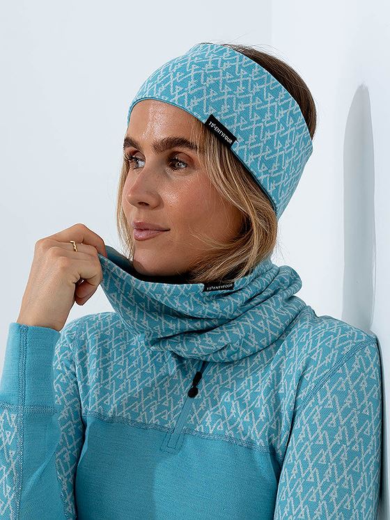 Twentyfour Finse 2W Ull-pannebånd Retro Blå