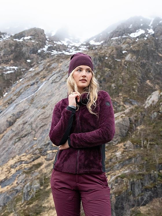 Twentyfour Aurora Air Fleece Mørk Burgunder