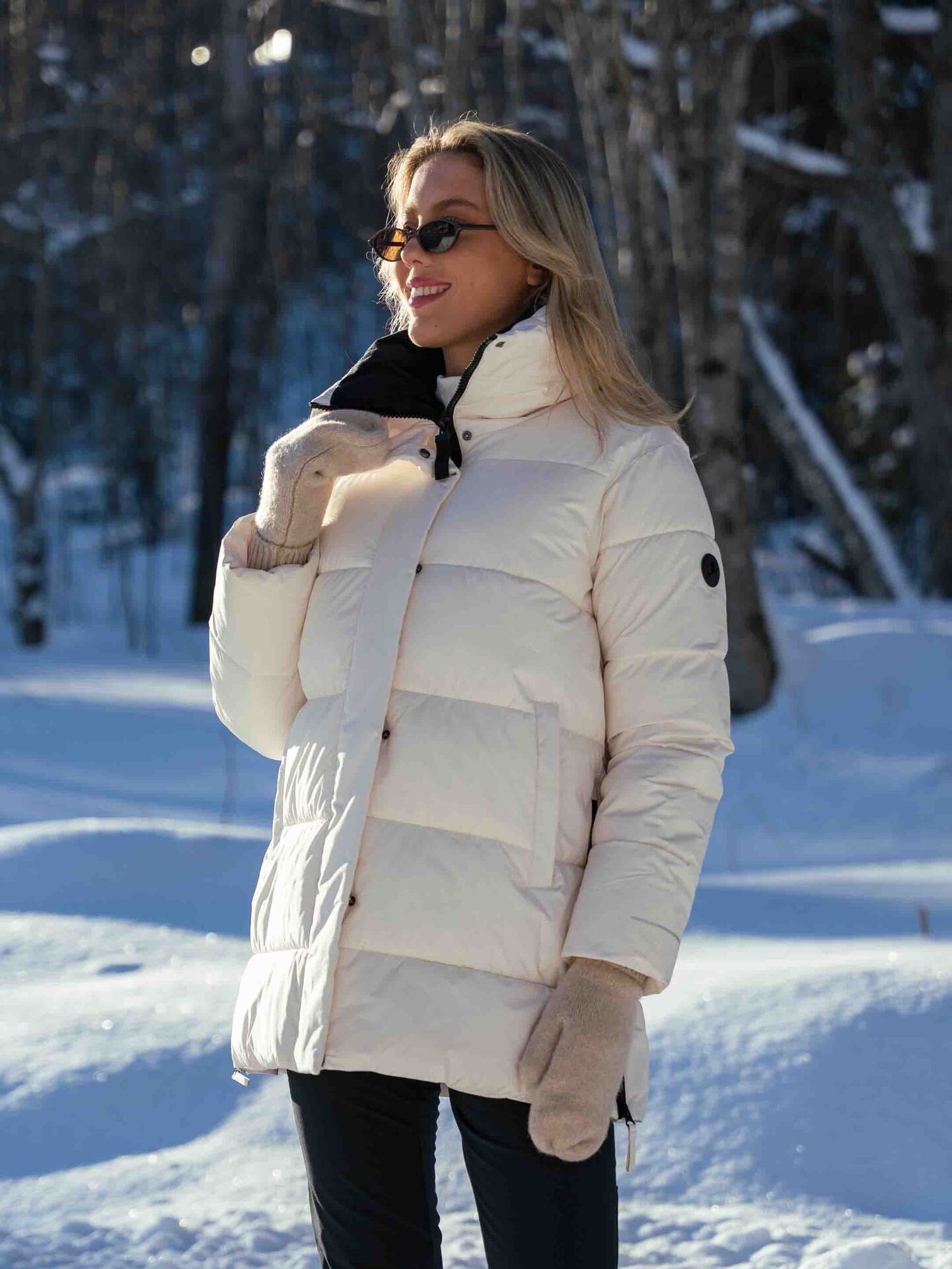 Twentyfour Mode Nea Parka Gråhvit