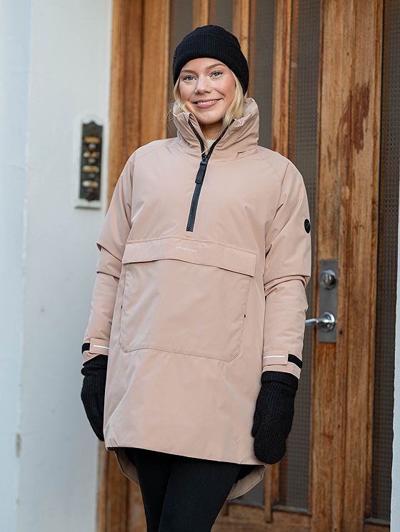 Twentyfour Mode Insulation Poncho Mørk Beige