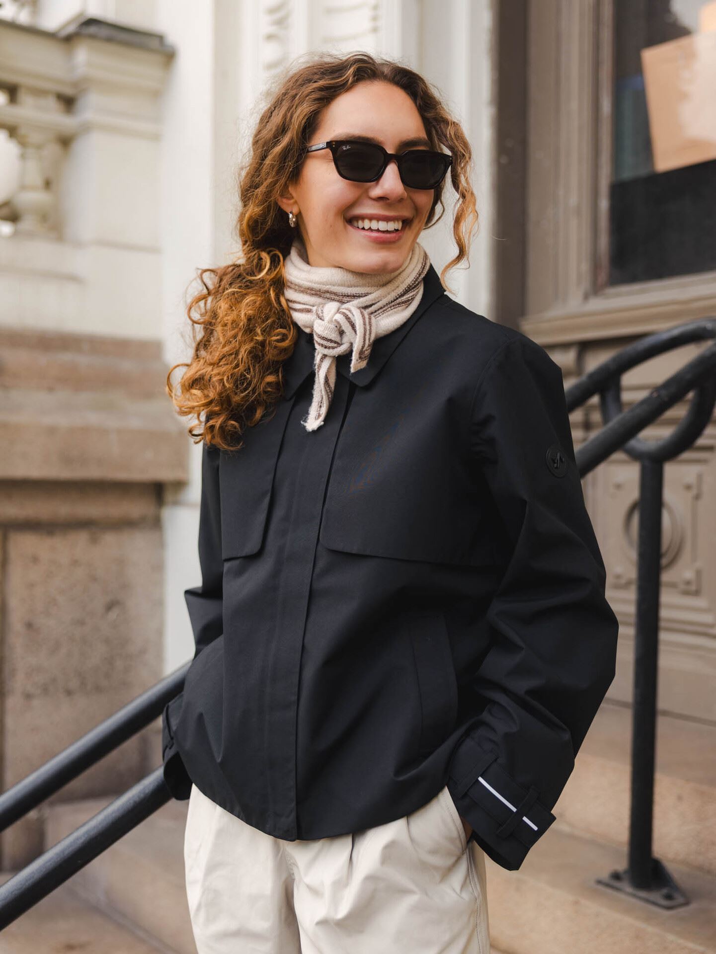 Twentyfour Mode Trench Jakke Sort