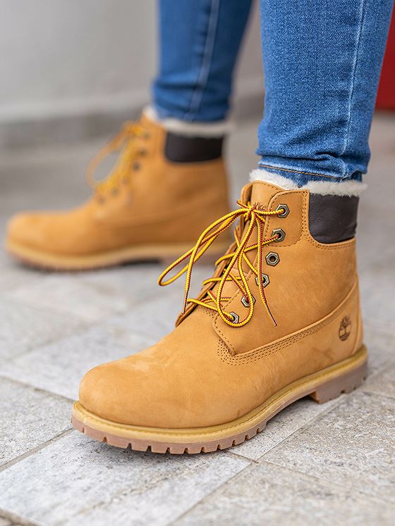 Timberland 6 inch Premium Shearling Lined Waterproof Boot Yellow