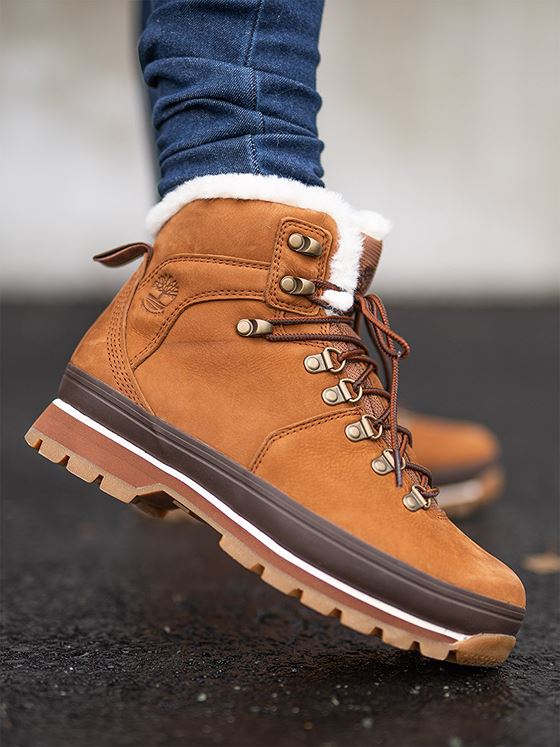 Timberland Euro Hiker Fur Lined Waterproof Boot Saddle Numbuck
