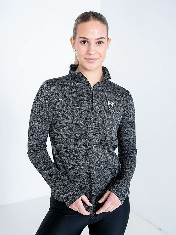 Under Armour Tech 1/2 Zip Twist Black / White