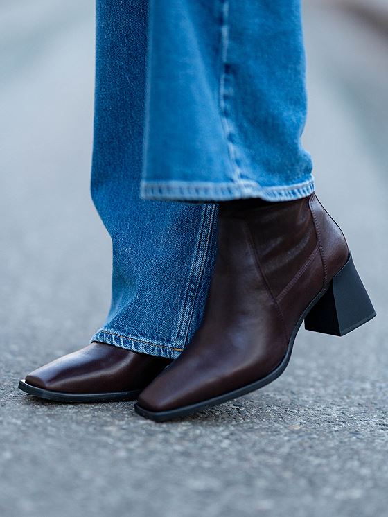 Vagabond Hedda Boot Stretch Brun skinn/kammet skinn