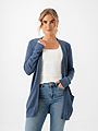 Vila Viril Open Long Sleeve Knit Cardigan Vintage Indigo