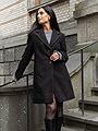 Vila Claudia Button Coat Black Beauty