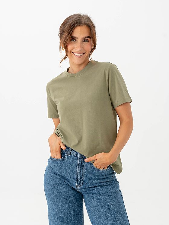 Vila Nora Short Sleeve T-Shirt Oil Green