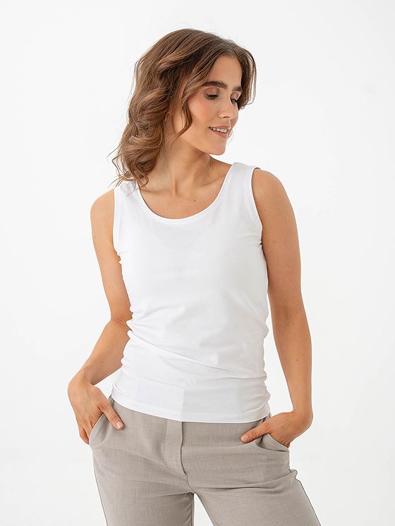 Vila Nora Tank top Bright White