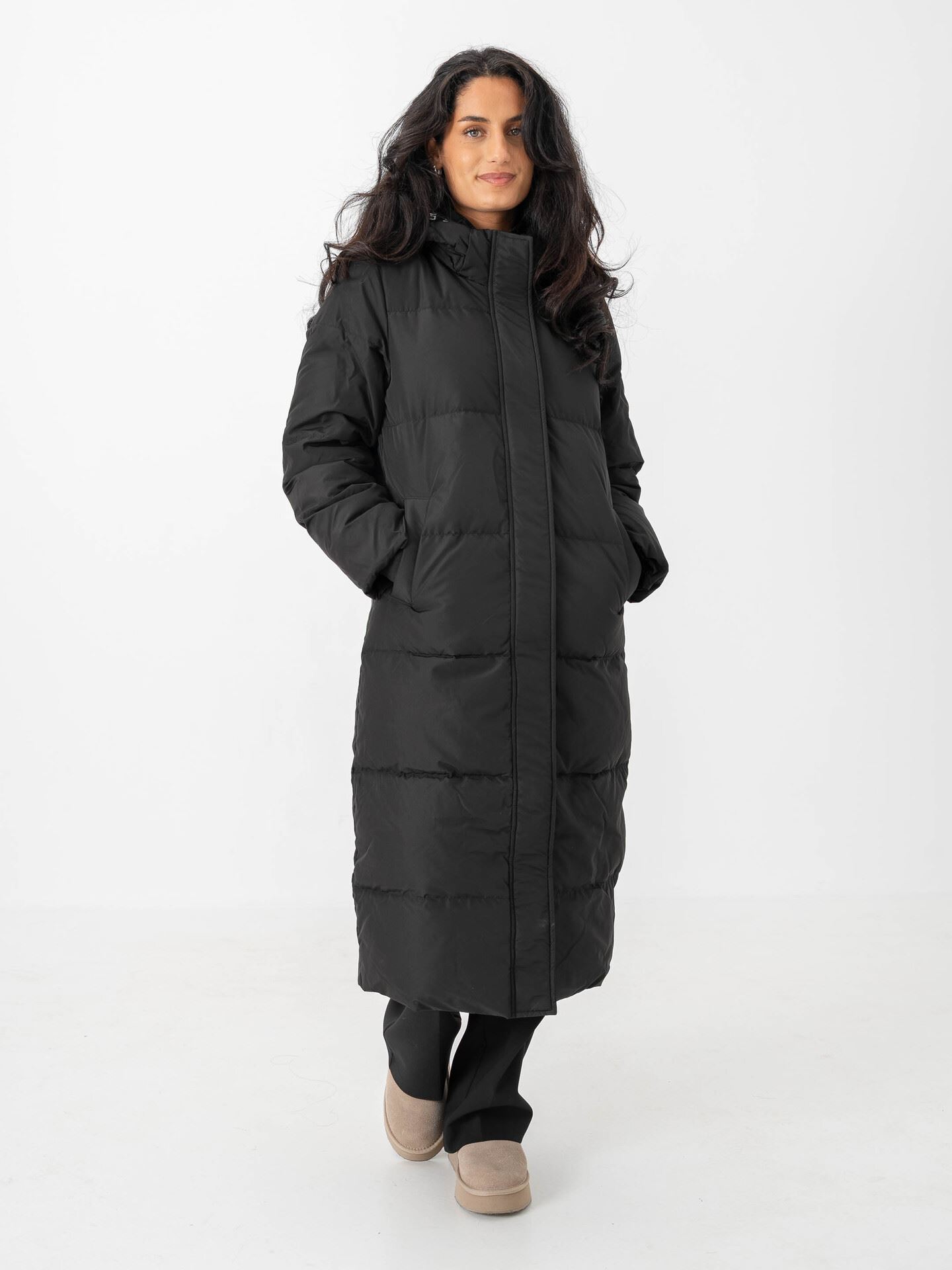 Vila Stari Long Down Coat Black Beauty