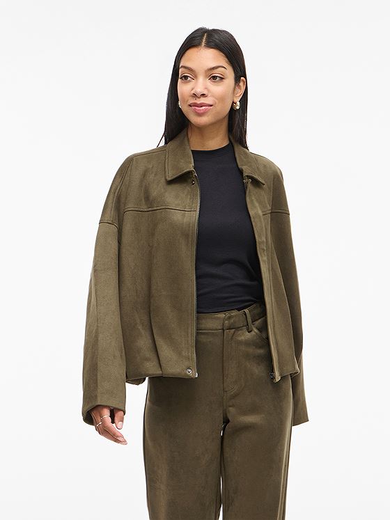 Vila Viral Long Sleeve Jacket Ivy Green