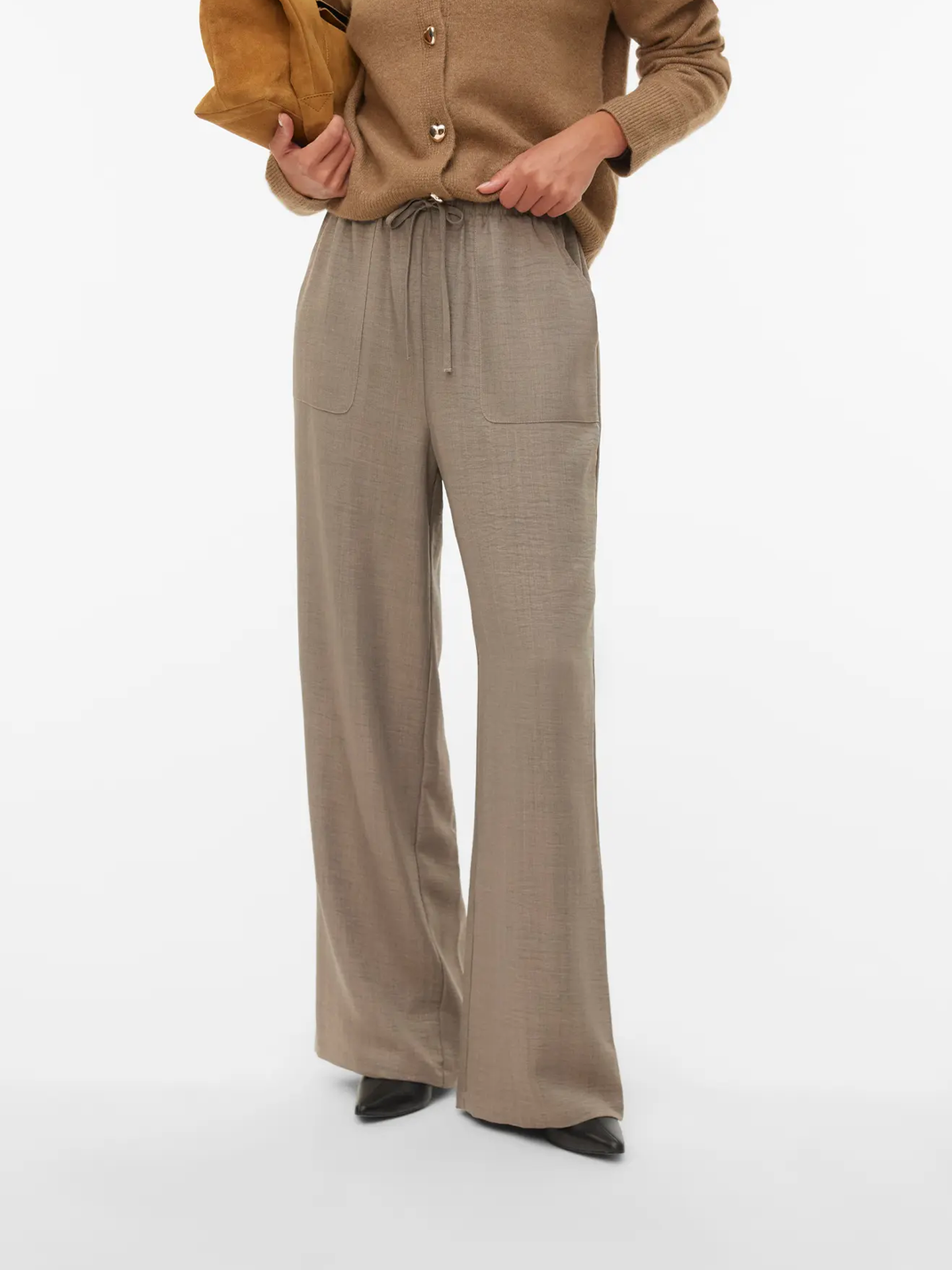 Vero Moda Melaney High Waist Loose Pant Brindle