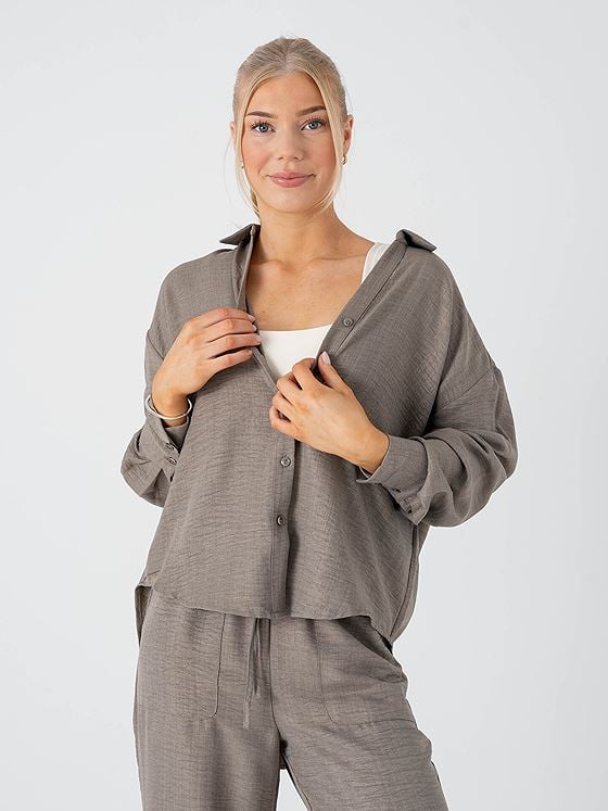 Vero Moda Melaney Queeny Long Sleeve Shirt Brindle