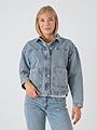 Vero Moda Jamie Long Sleeve Denim Shacket Light Blue Denim